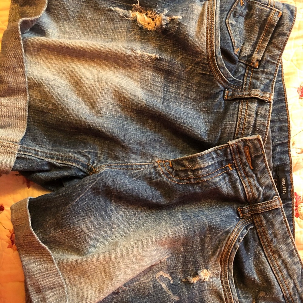 Forever 21 faded Jean shorts